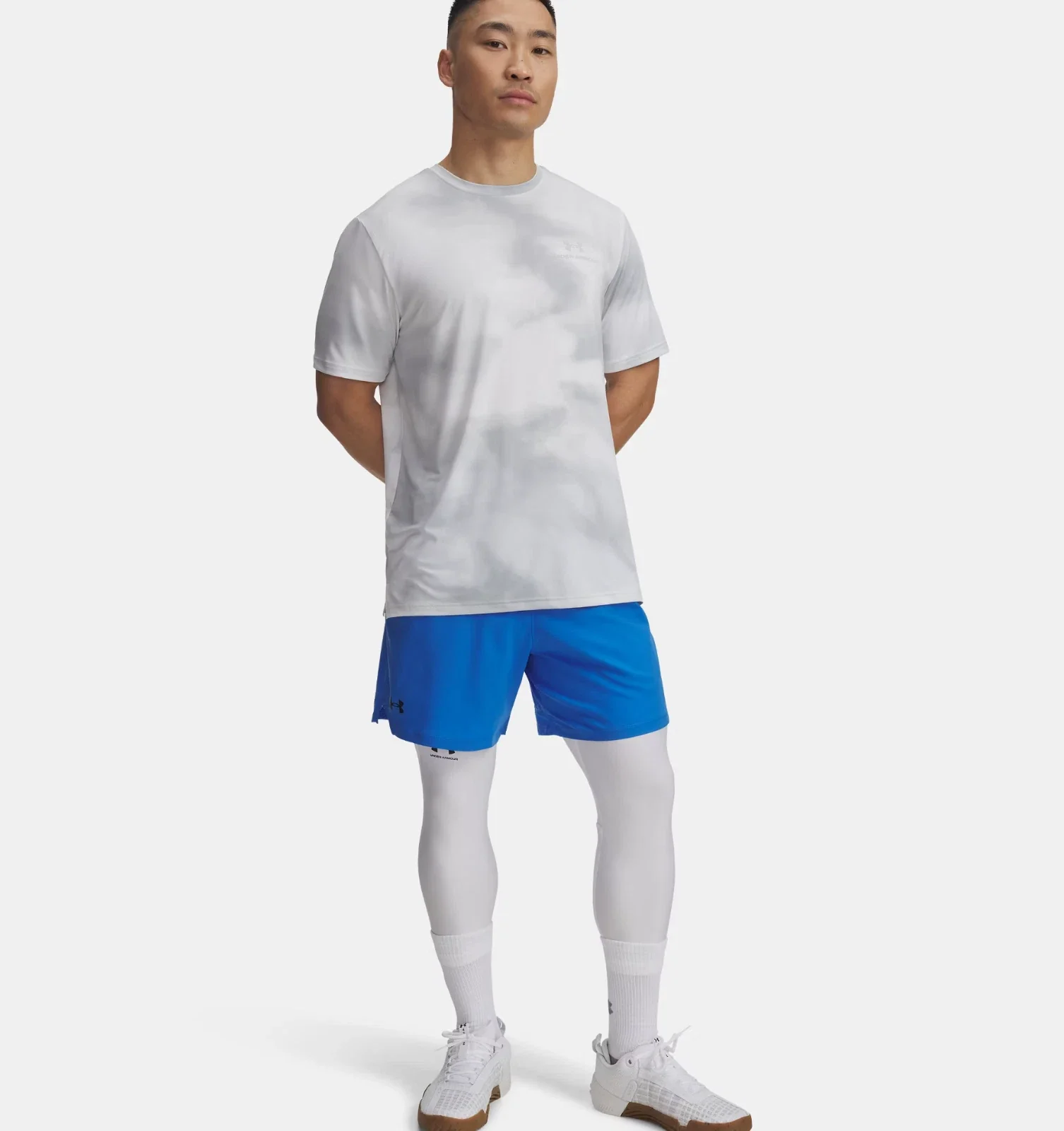 Under Armour Vanish Woven Shorts Men's Blue 6" Stretch Performance DSGL786 - Image 3