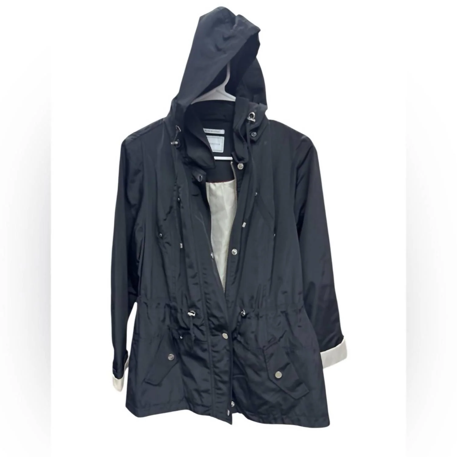Utility Jacket With Hood In Black - Image 3