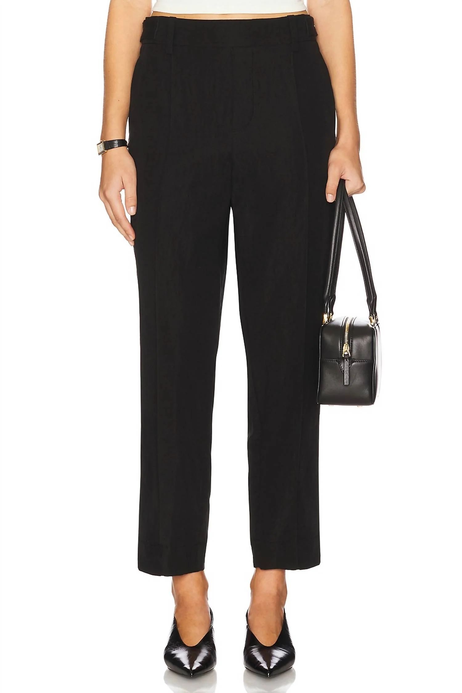 Utility Tab Easy Pull On Pant In Black