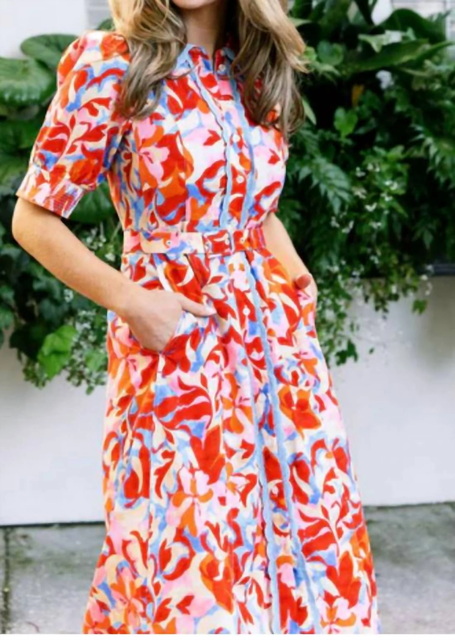 Vail Midi Dress In Caribbean Bloom - Image 3