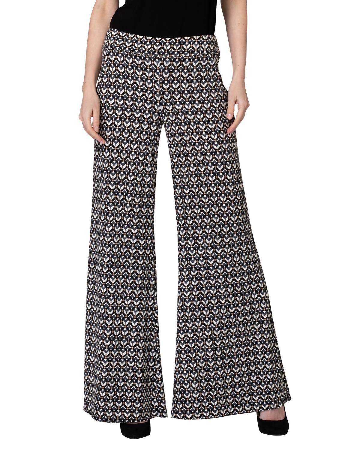 Valentina Flare Pant In Black/grey
