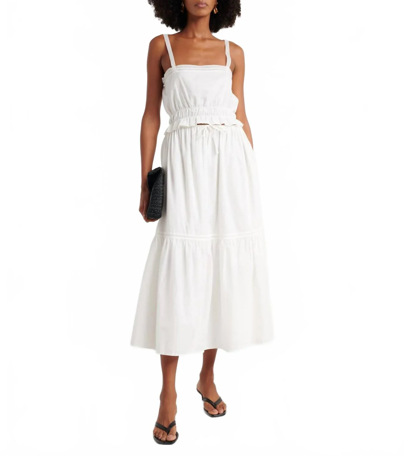 Venta Midi Skirt In White