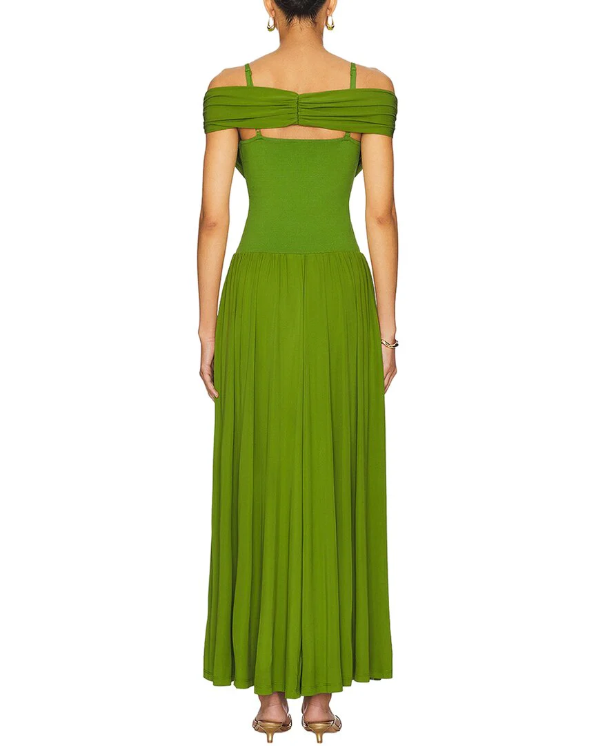 VERA DOLINI Solid Maxi Dress - Image 2