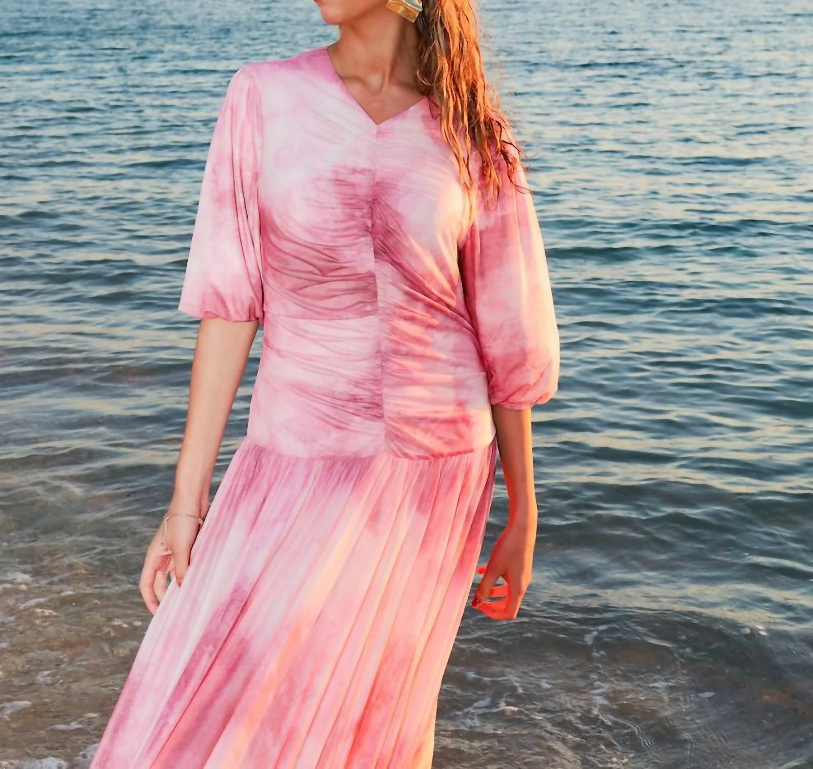 Veri Maxi Dress In Pink - Image 2