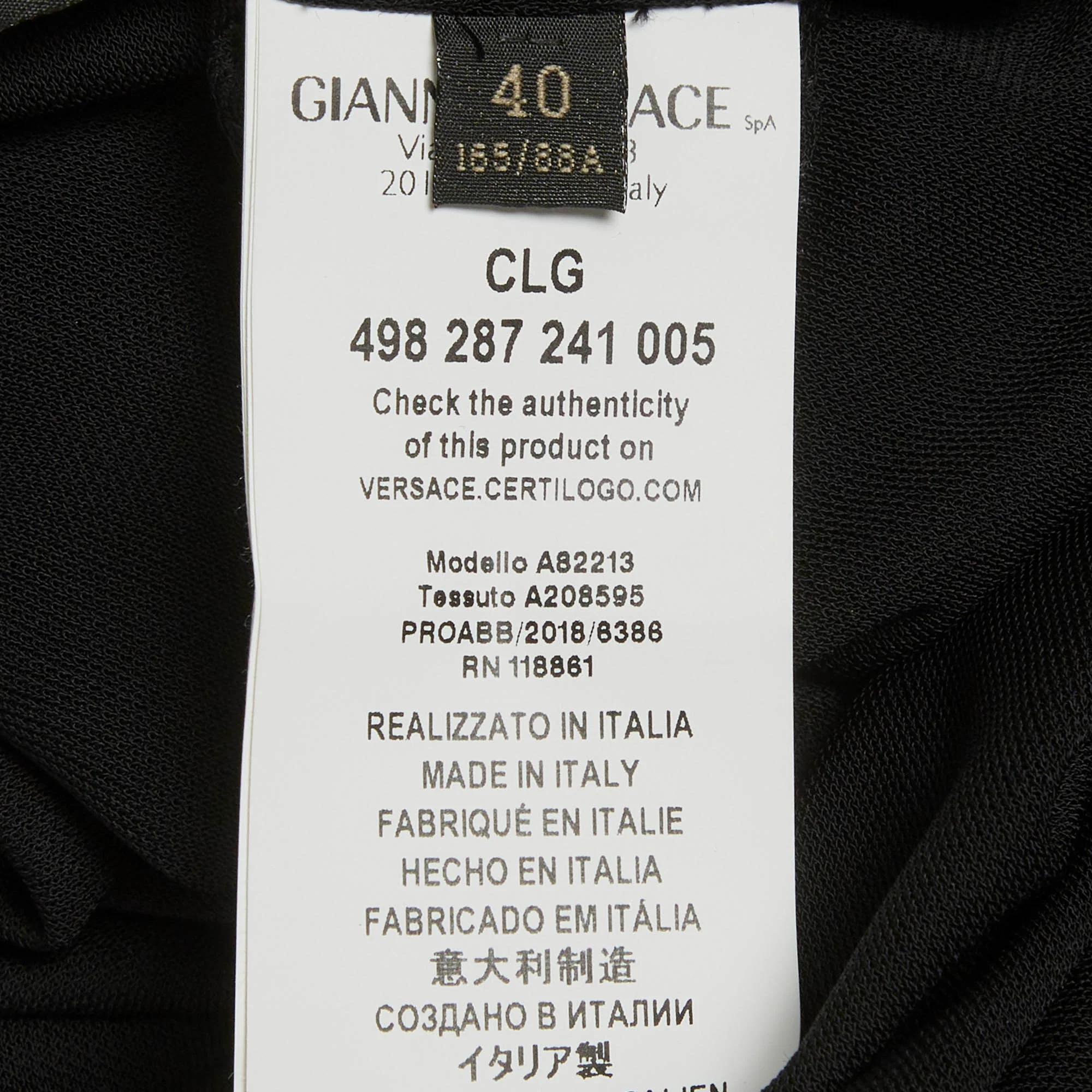 Versace Black Logo Band Jersey One Shoulder Midi Dress - Image 6