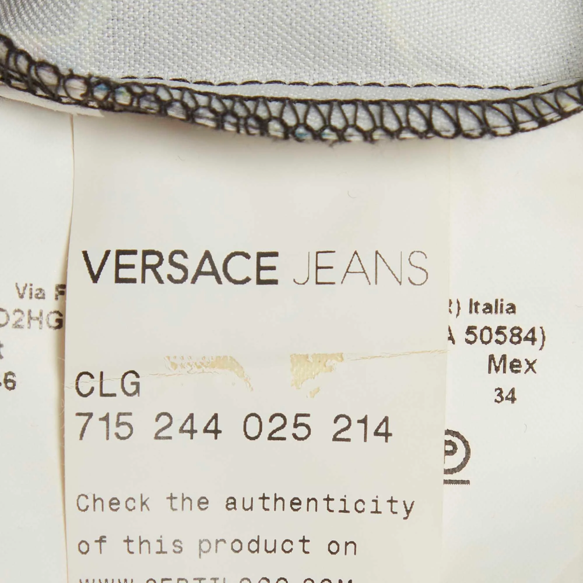 Versace Jeans Multicolor Print Knit Short Dress - Image 6