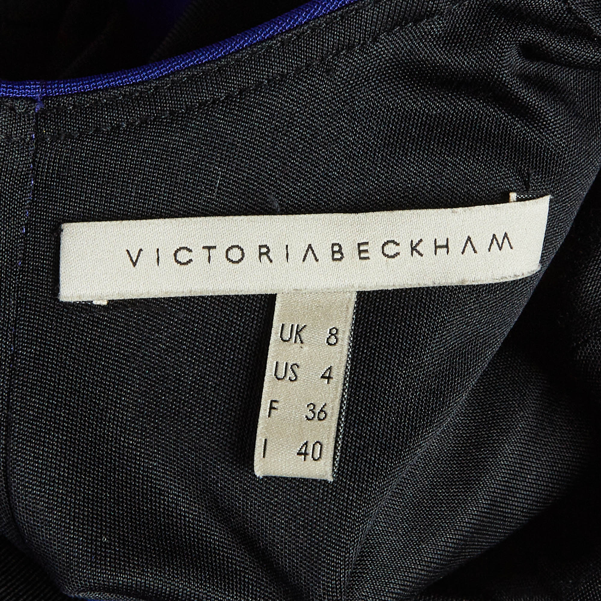 Victoria Beckham Blue Jersey Knit Sheath Dress - Image 5