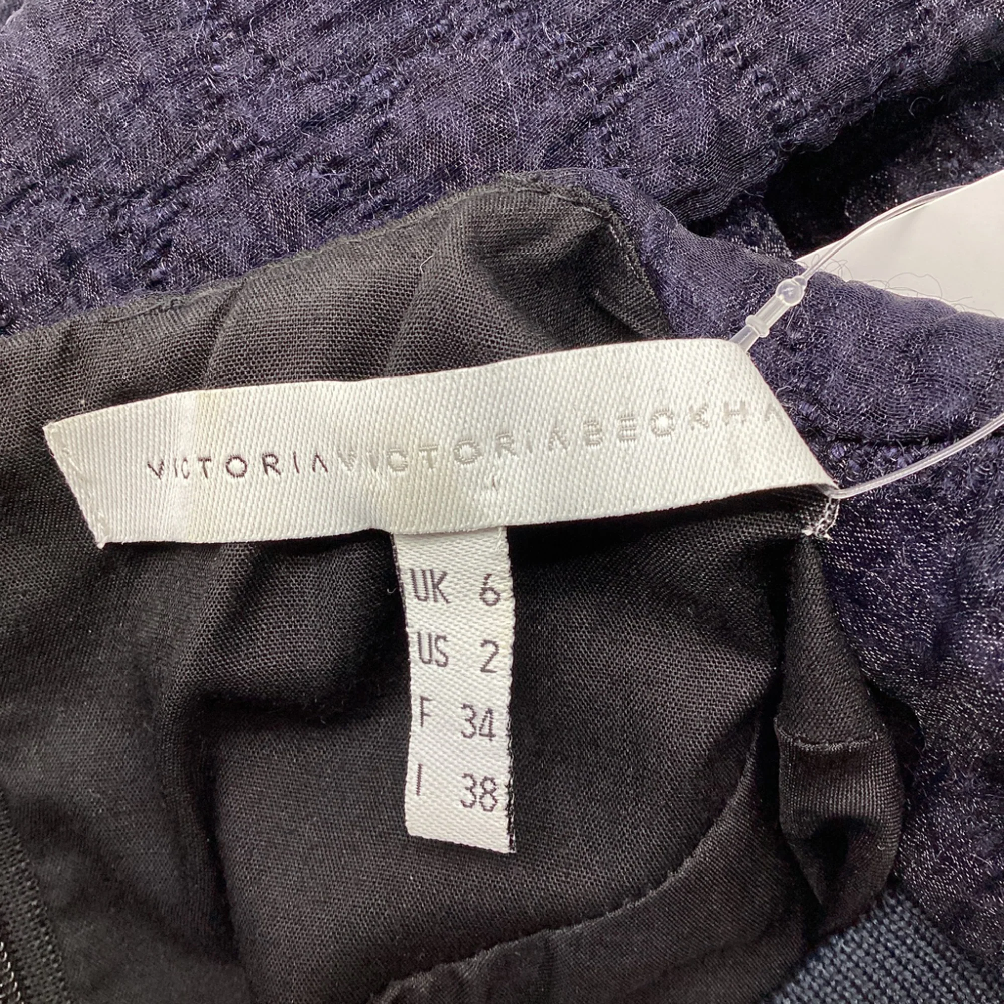 Victoria Victoria Beckham Belted Dress in Black Wool - Image 6