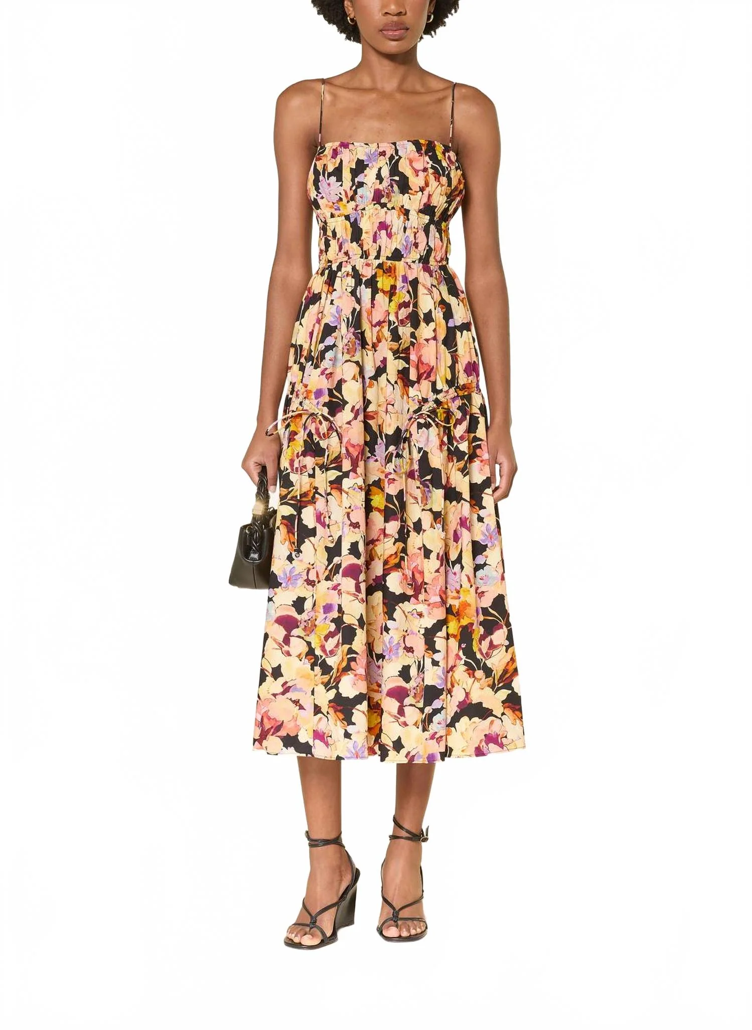 Vidri Midi Dress In Night Bloom