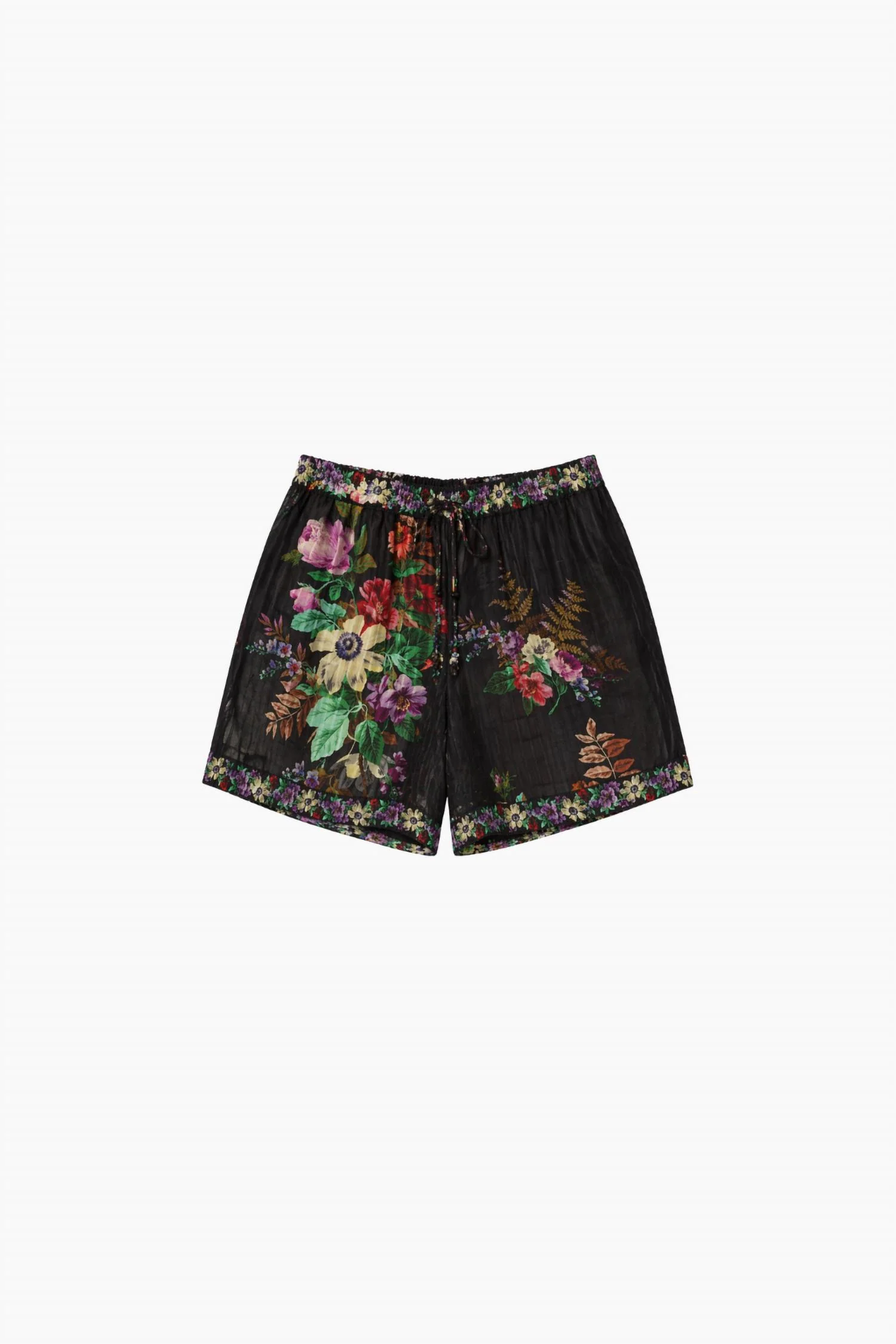 Viktoria Shorts In Black Multi - Image 5