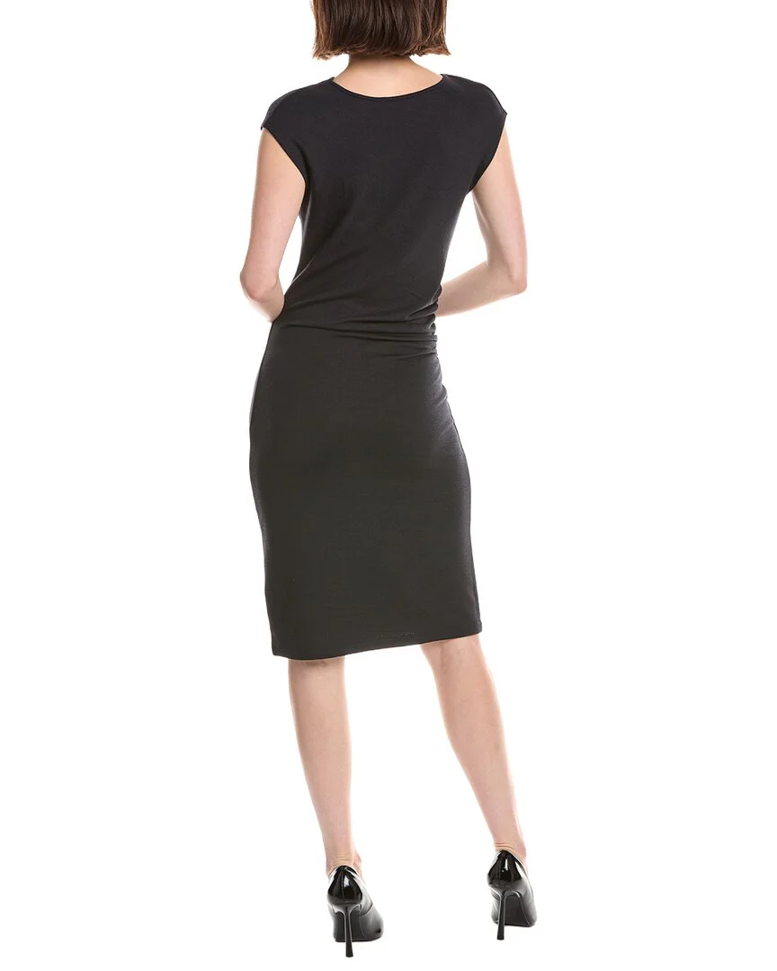 Vince Cowl Neck Side Drape Dress - Image 2