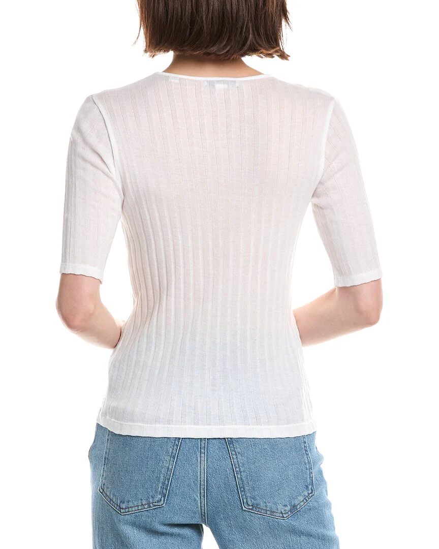 Vince Ribbed Mock Neck Top - Image 2