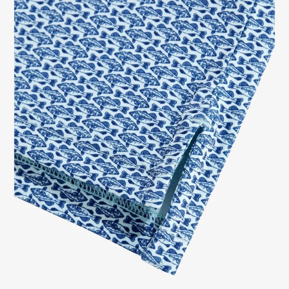 Vineyard Vines Palmero Polo Shirts Men's Blue Gematric Collared GBO2241 - Image 5