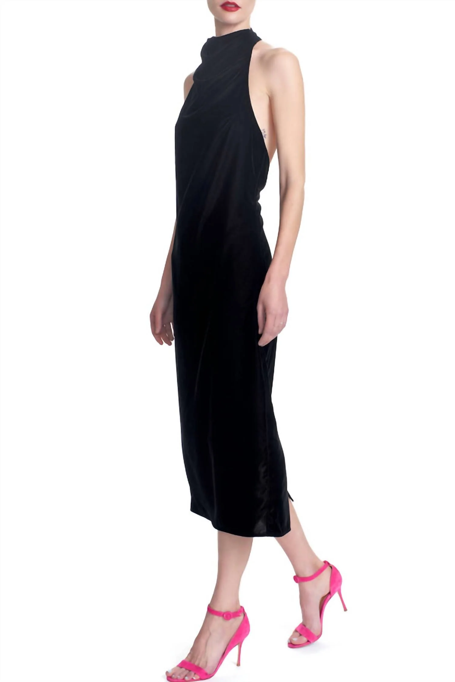 Viola Dress In Black - Image 2