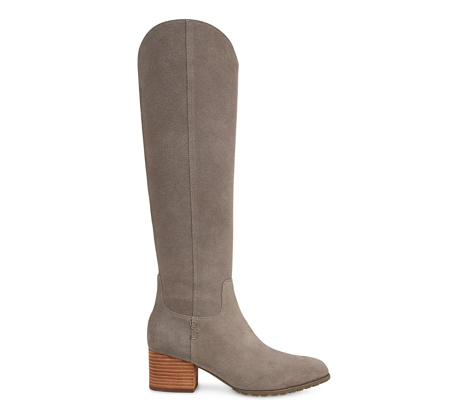 Vionic Bixby Boots Women's Wide Stone Suede Block Heel Knee High HAWK3085 - Image 2