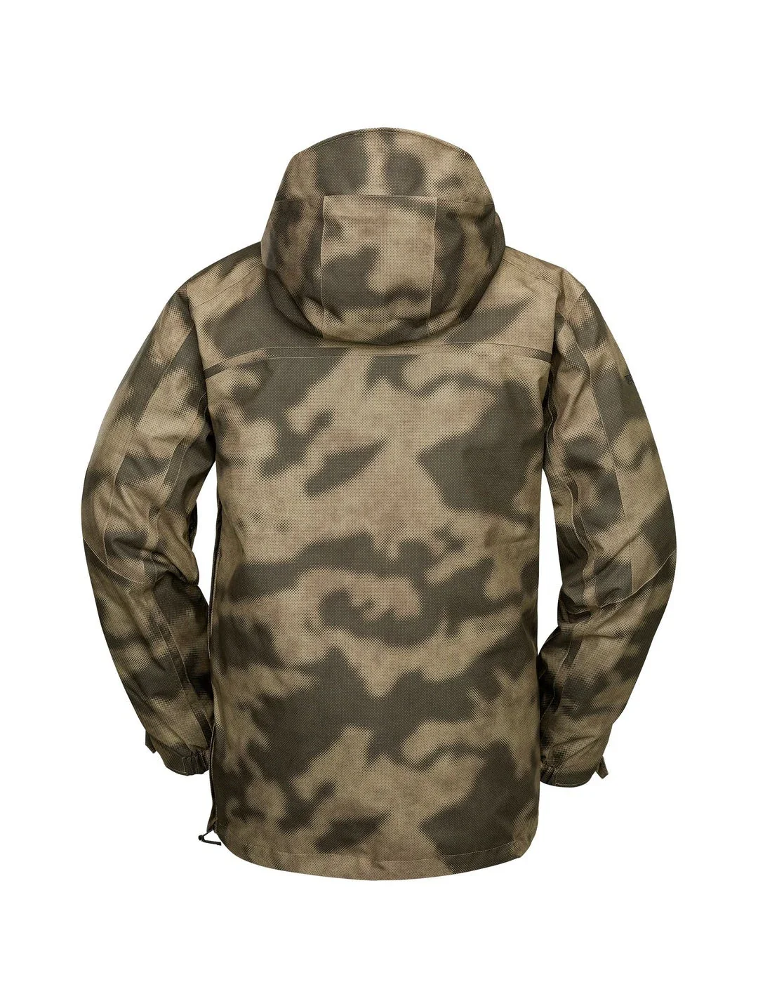 Volcom Brighton Jacket Men's Gray Camoflage Mesh Lined 1/2 Zip Hooded GBO2642 - Image 2