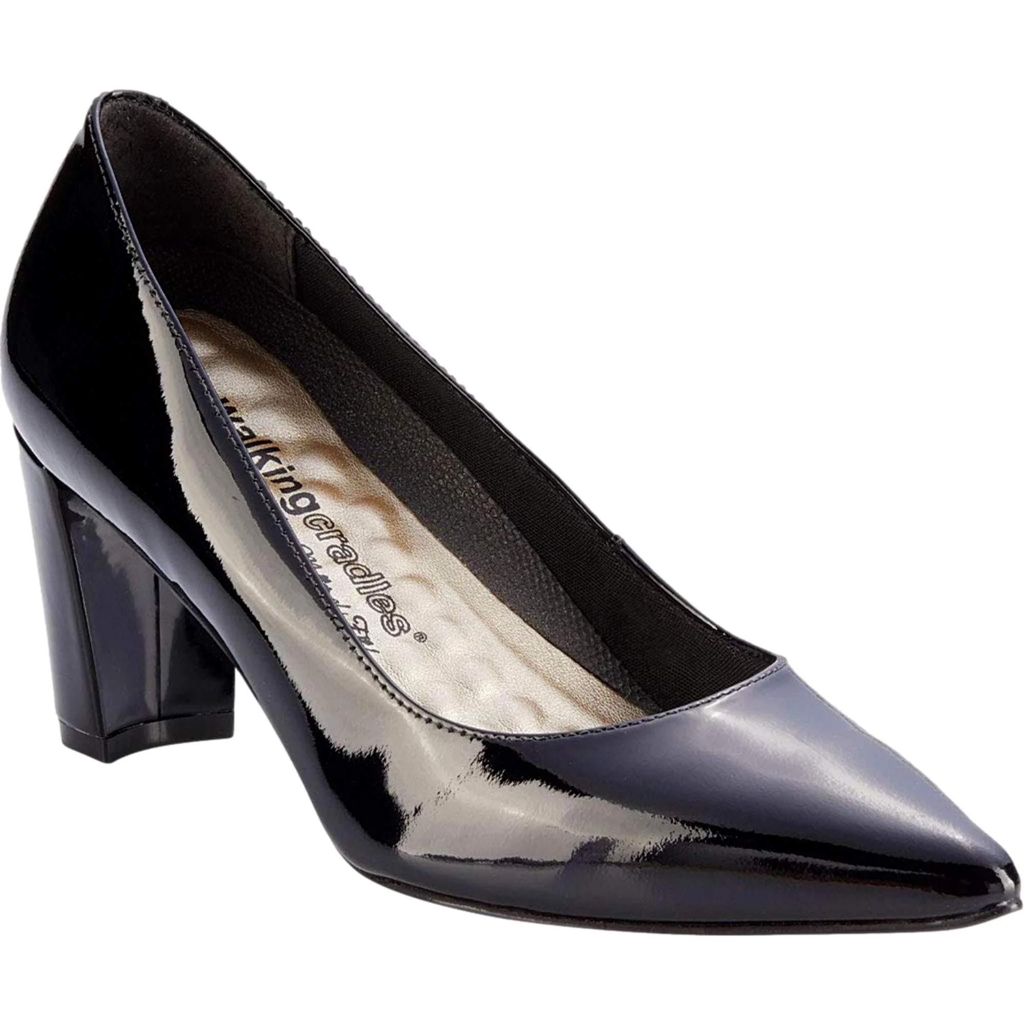 Walking Cradles Samantha Black Patent  W-116010-008 Women's