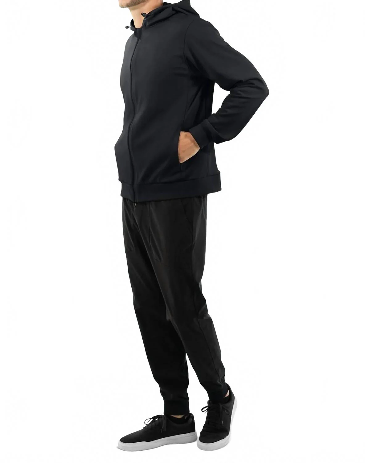 Weatherproof Performance Zip-Up Hoodie In Black - Image 2