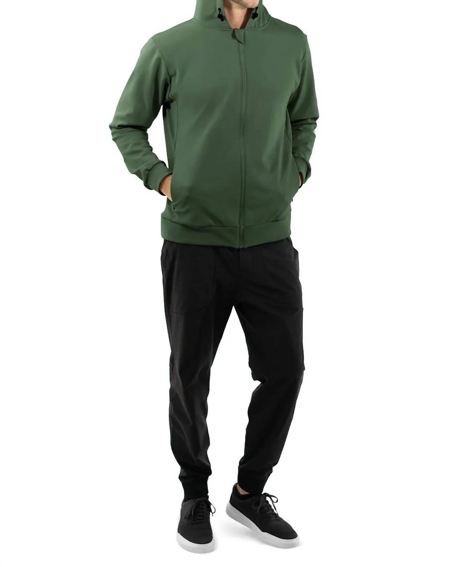 Weatherproof Performance Zip-Up Hoodie In Forest