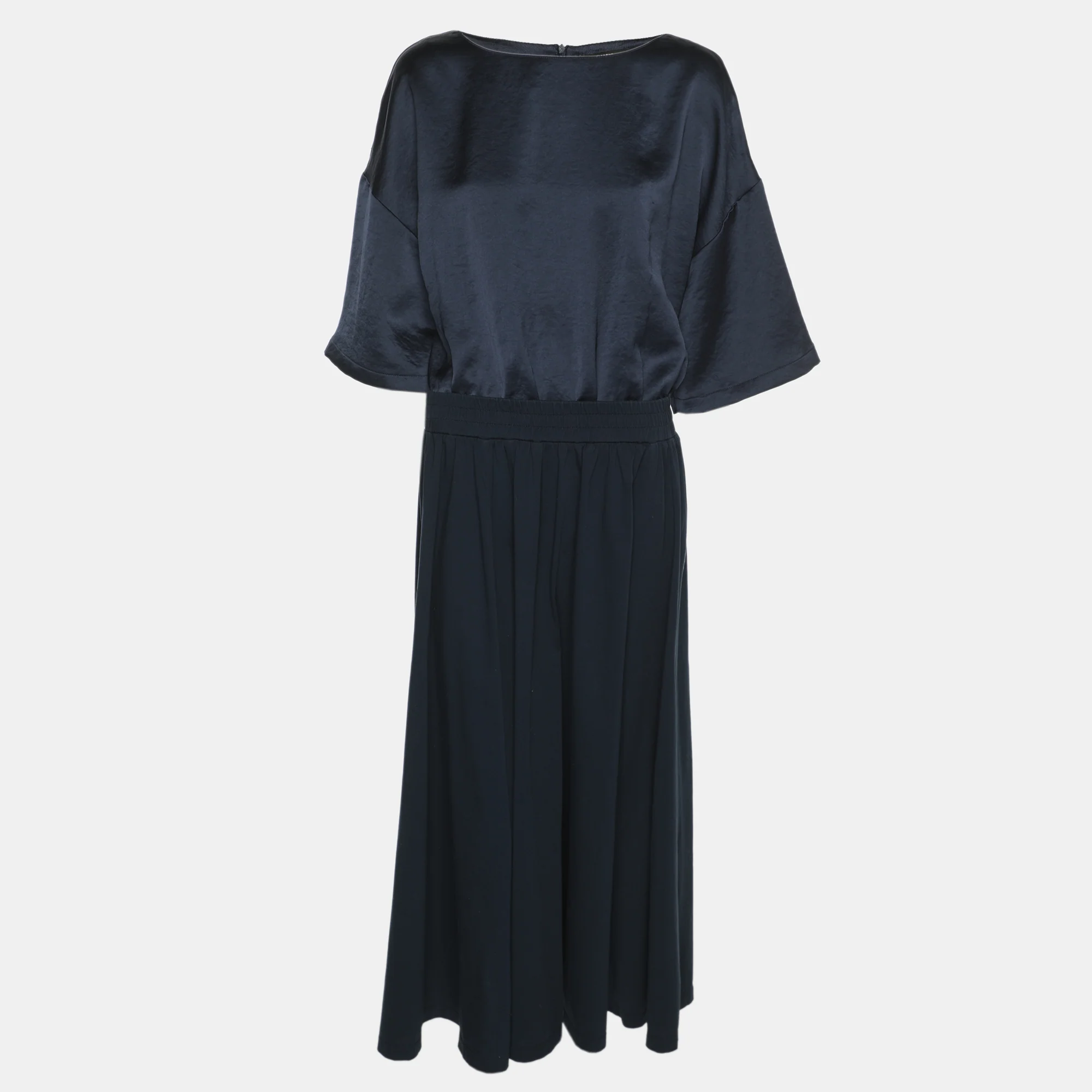 Weekend Max Mara Blue Satin Jersey Dress