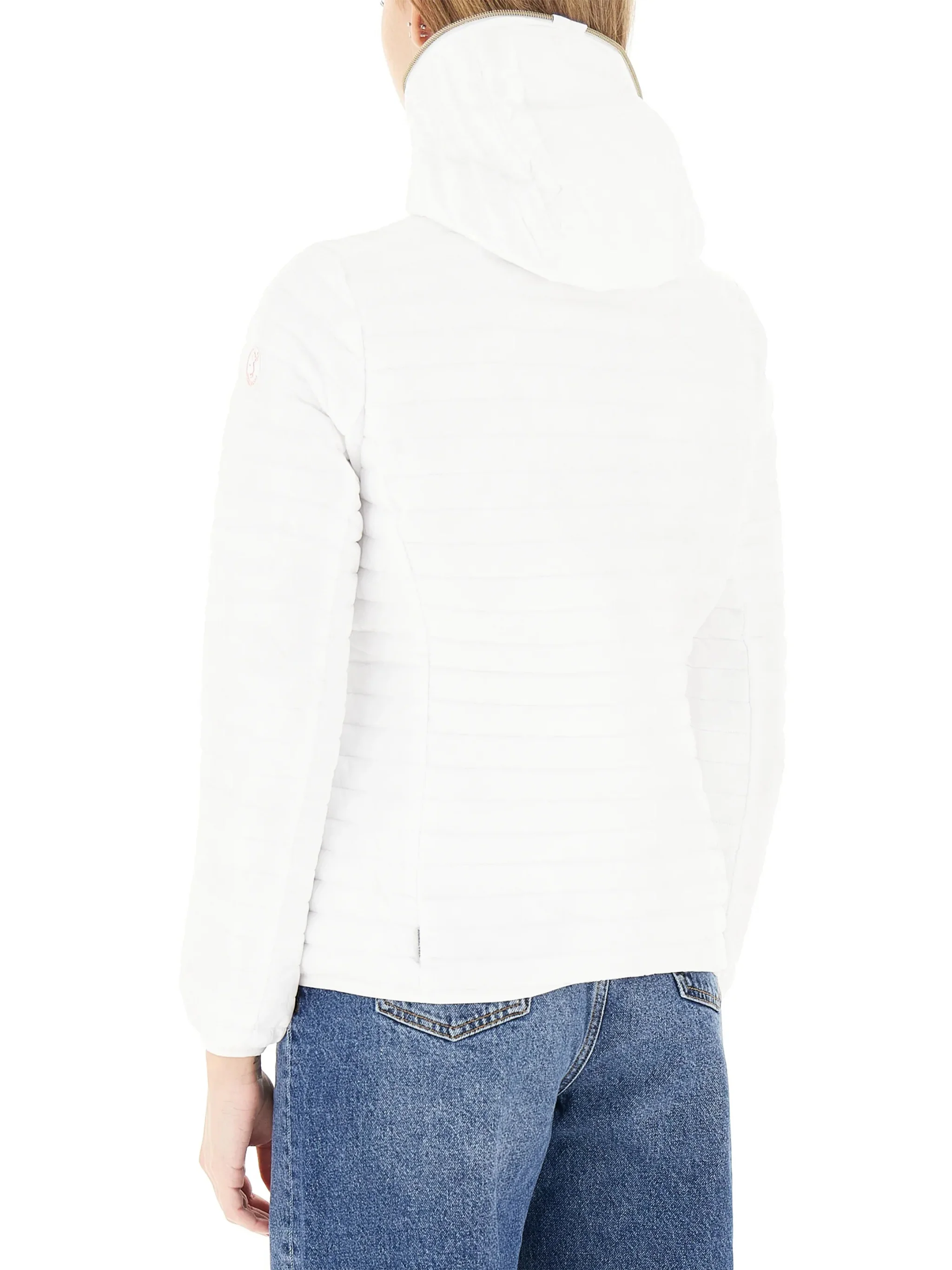White Alexa Fitted Quilted Short Jacket - Image 2