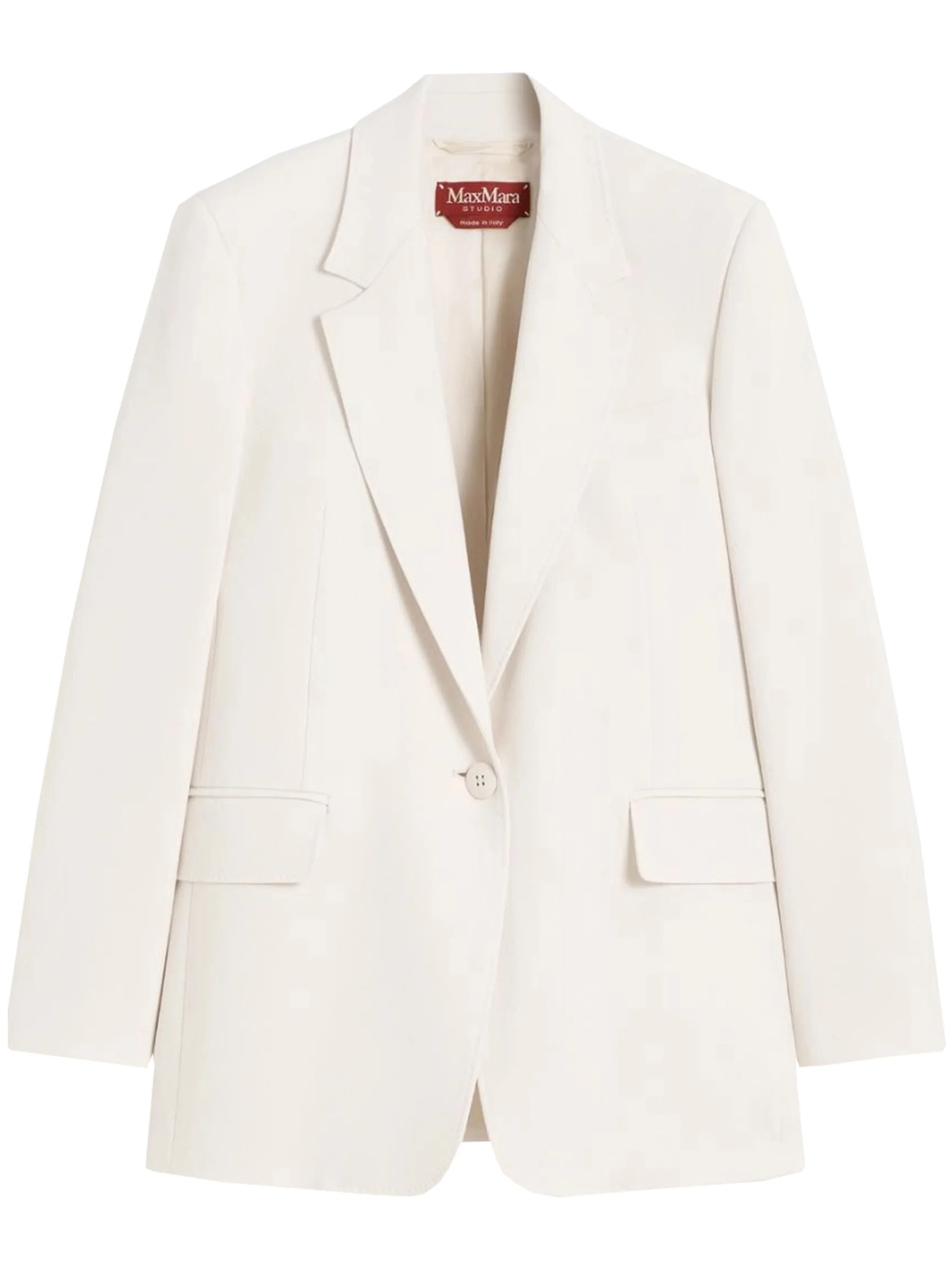 White Bosco Structured Tailored Blazer