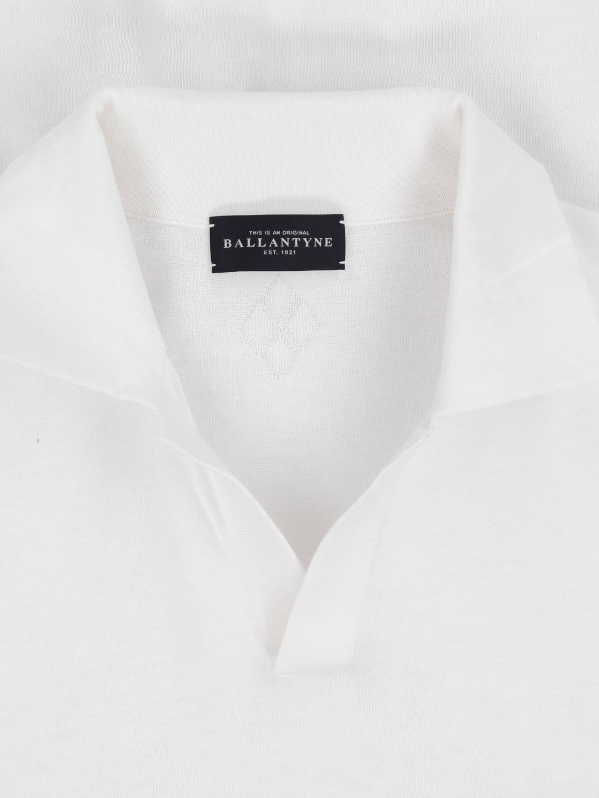 White Classic Relaxed Cotton Polo Shirt - Image 3