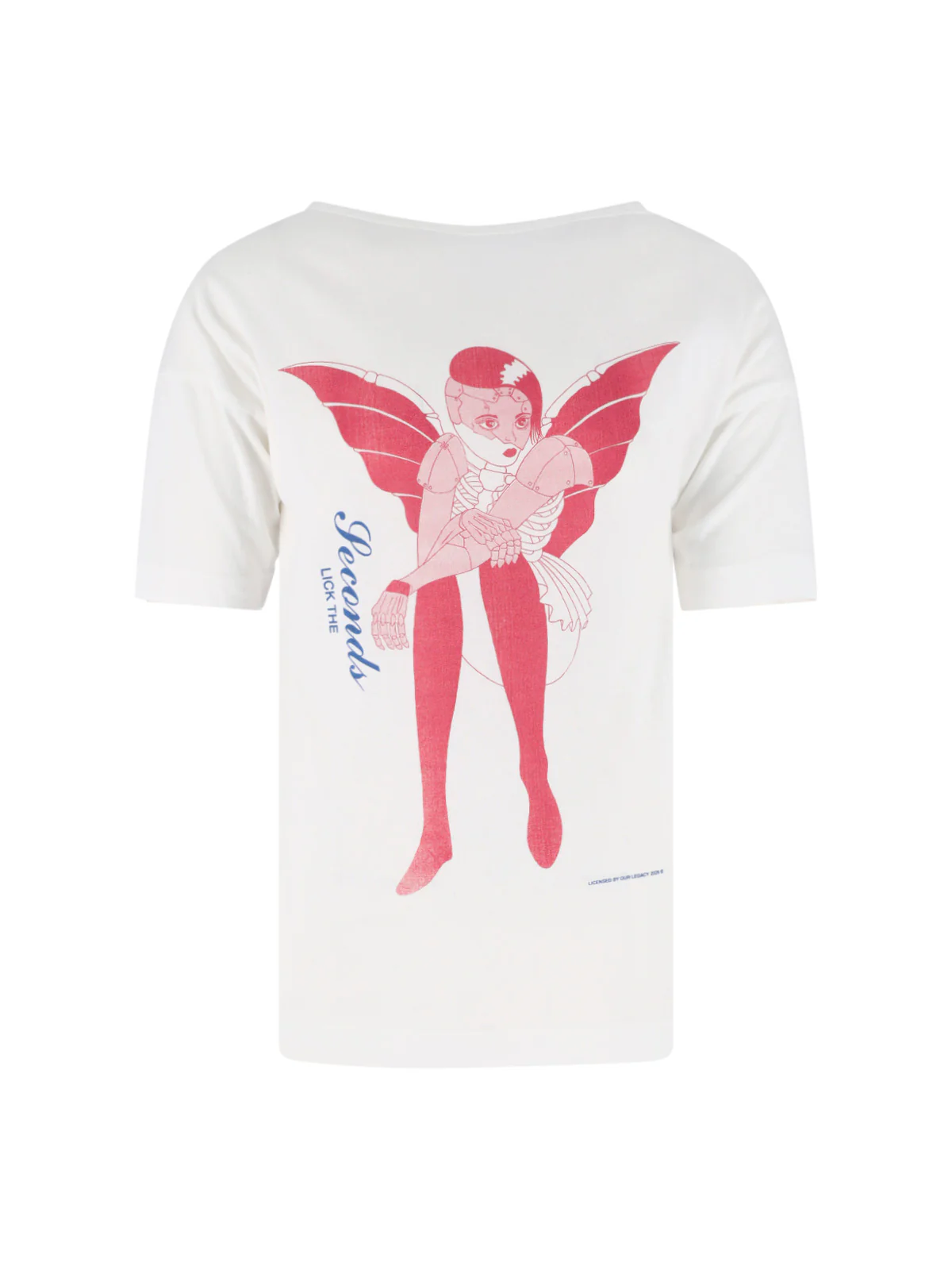 White Cybernetic Demon Cotton T-Shirt