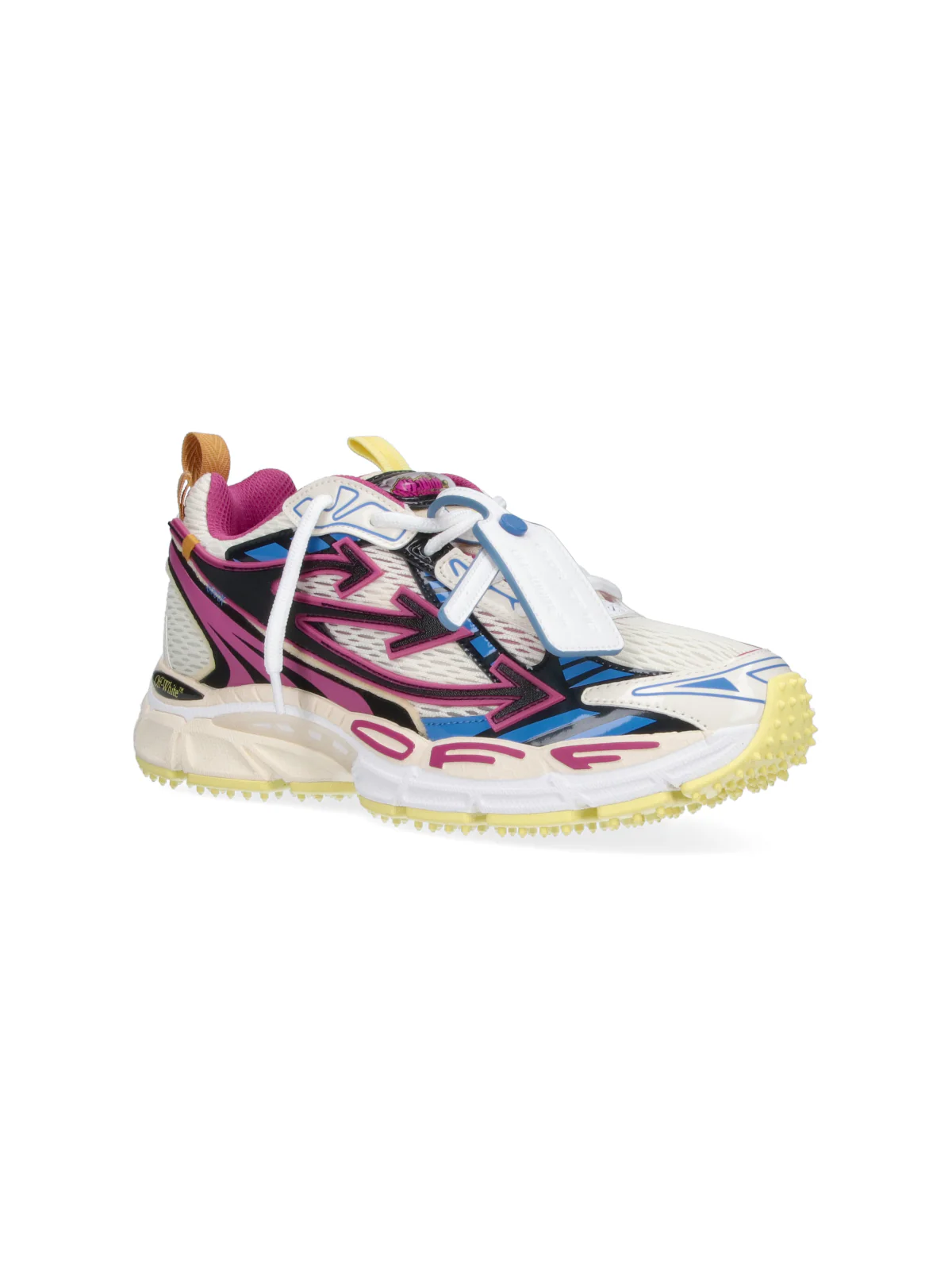 White Dynamic Graphic Accents Sneakers - Image 2