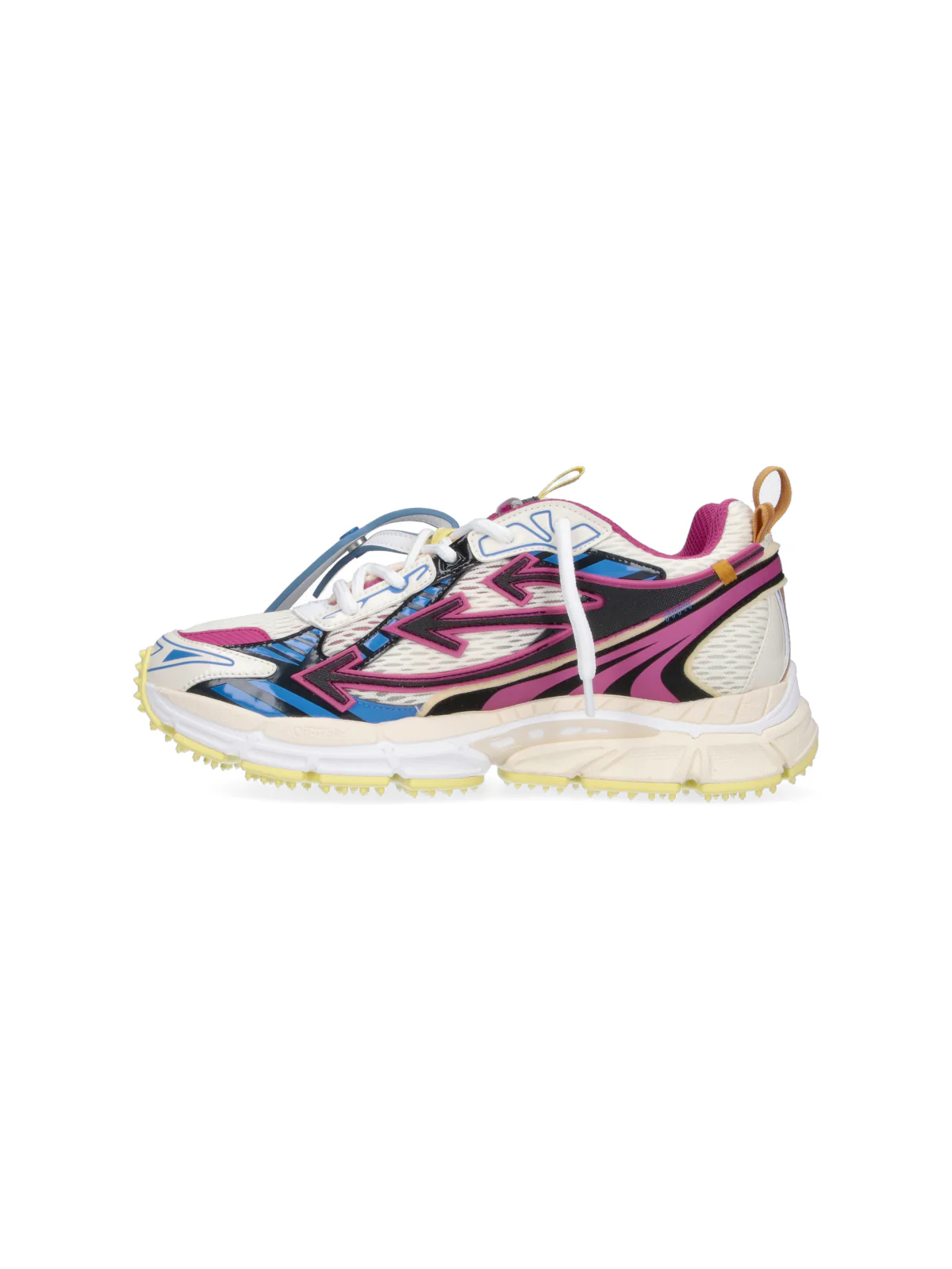 White Dynamic Graphic Accents Sneakers - Image 3