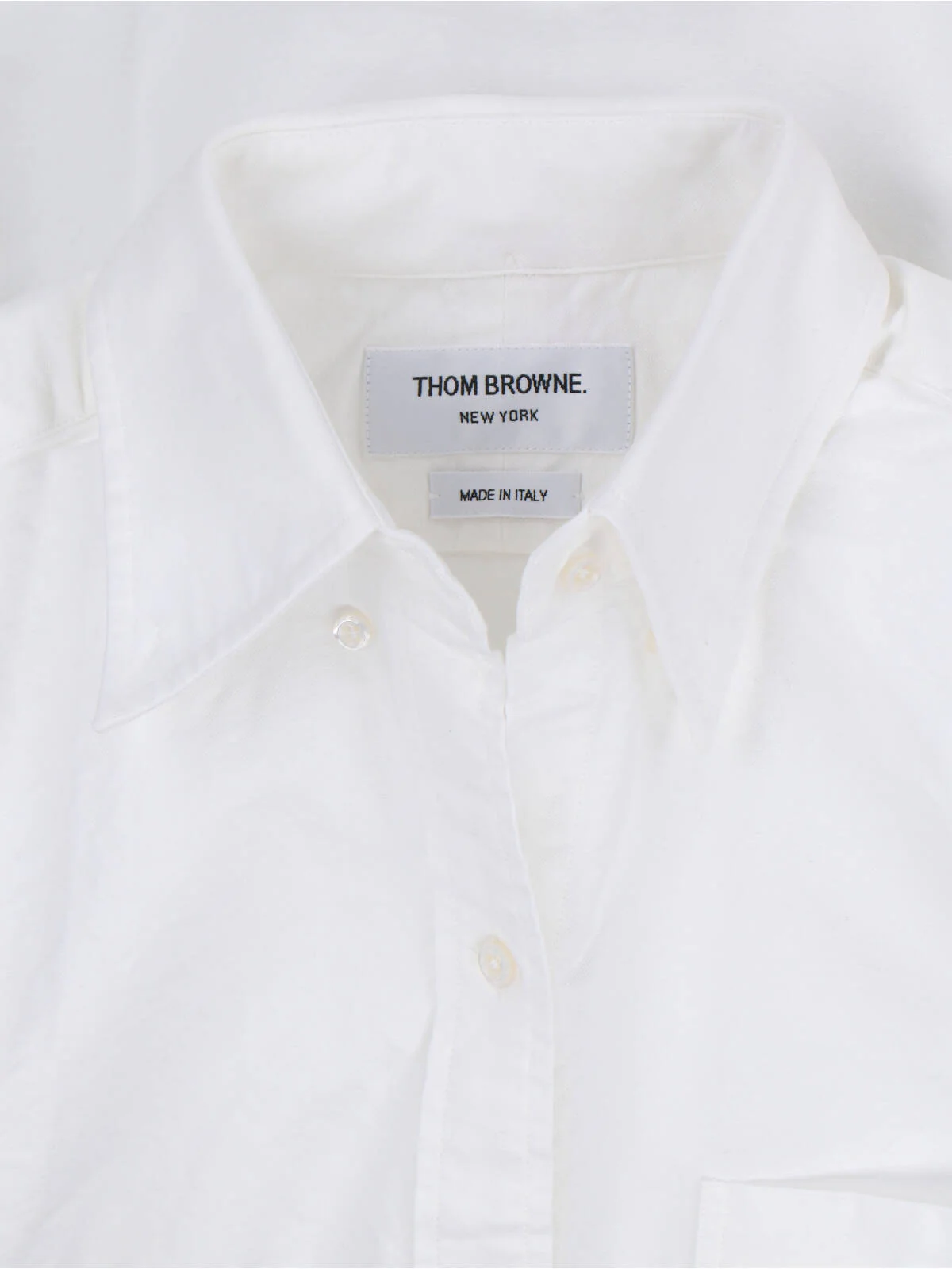 White Minimalist Fitted Shirt Dress - Image 4