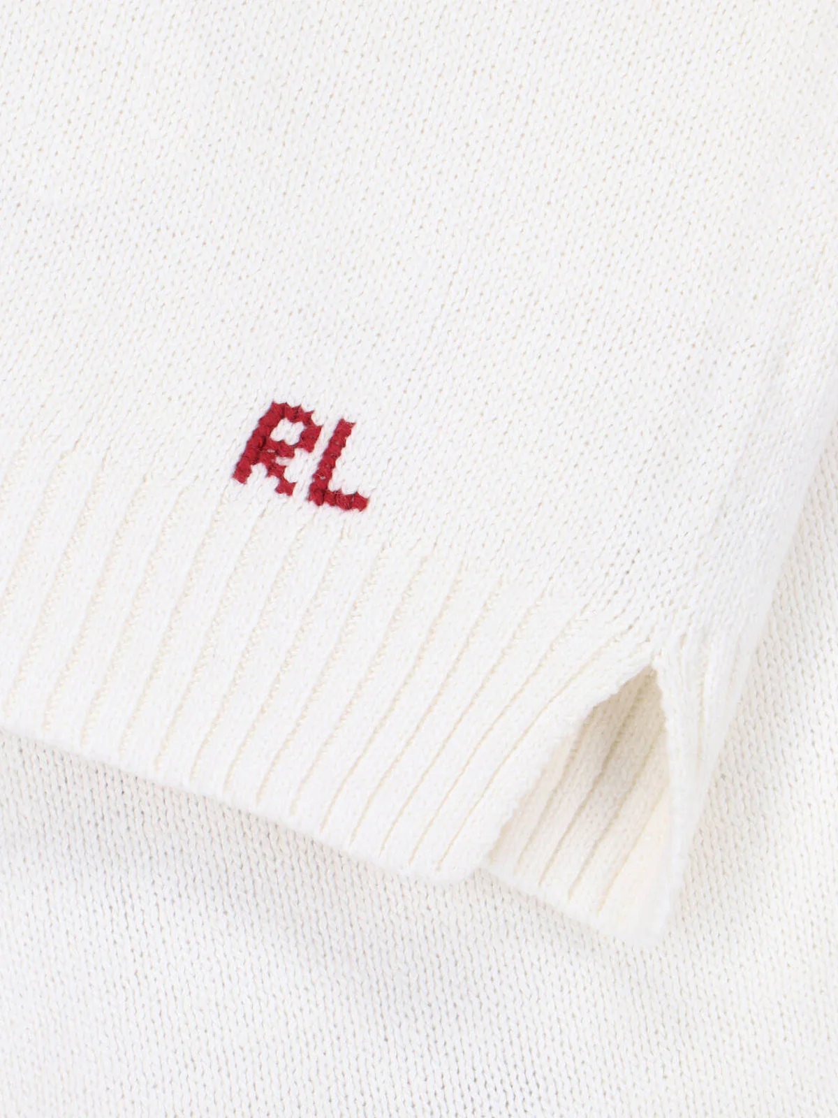 White Polo Bear Knit Sweater - Image 3
