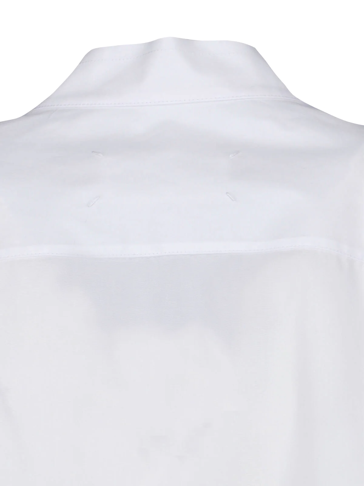 White Poplin Front Tie Mini Dress - Image 5