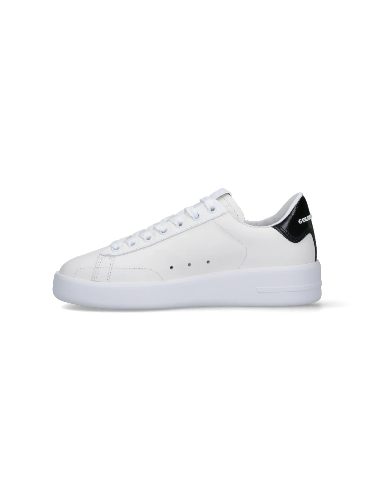 White Purestar Tonal Star Leather Sneakers - Image 3