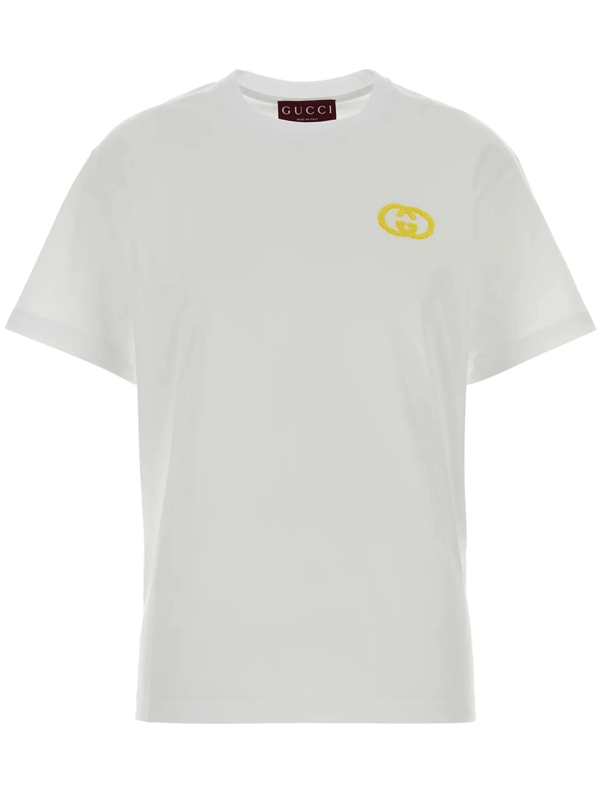 White Regular Medium Cotton Logo T-Shirt