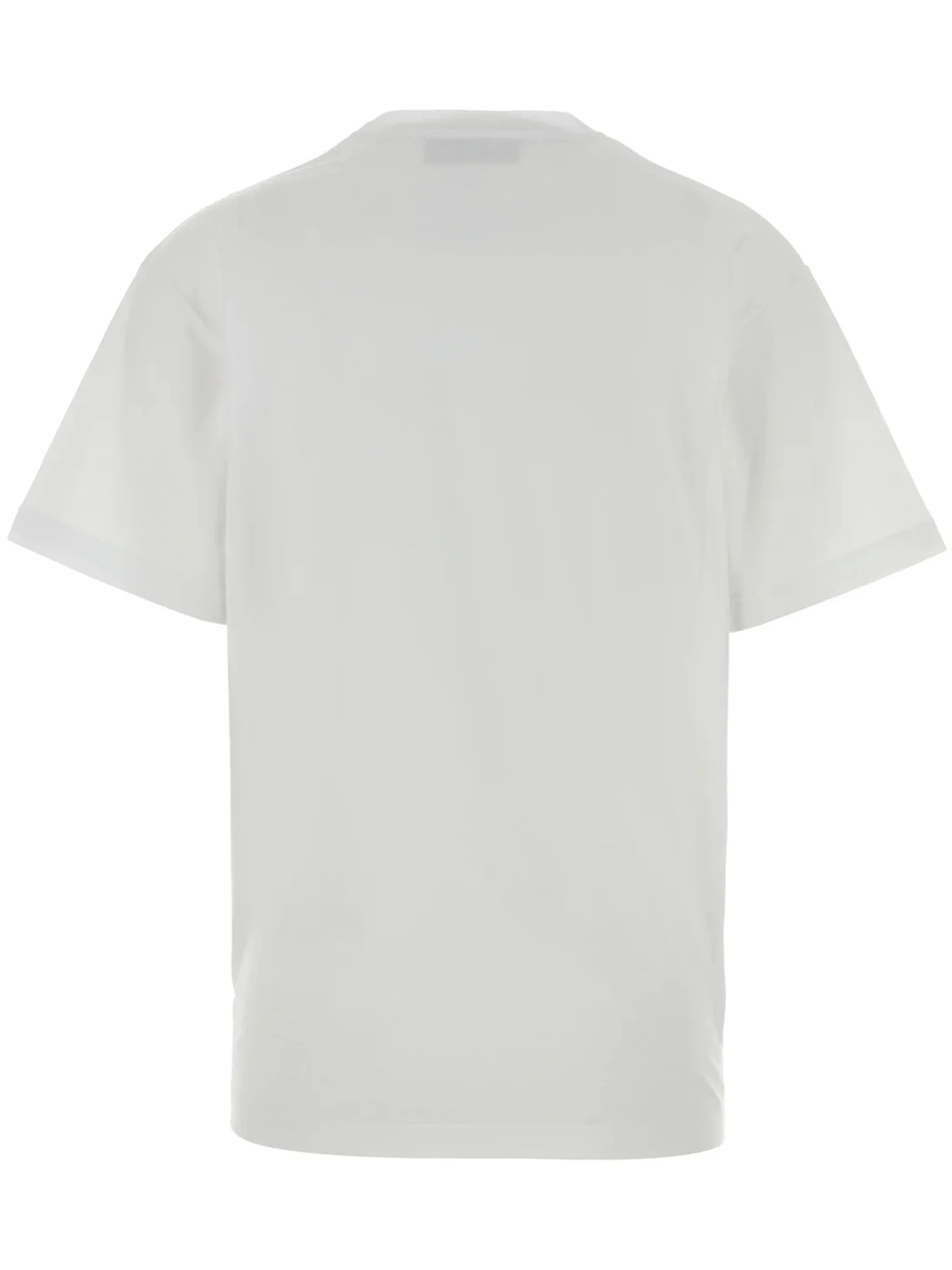 White Regular Medium Cotton Logo T-Shirt - Image 2