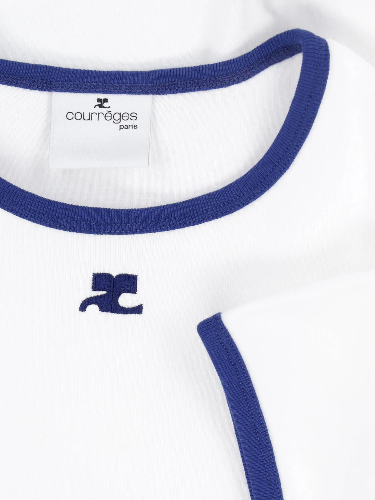 White Signature Contrast Trim T-Shirt - Image 3