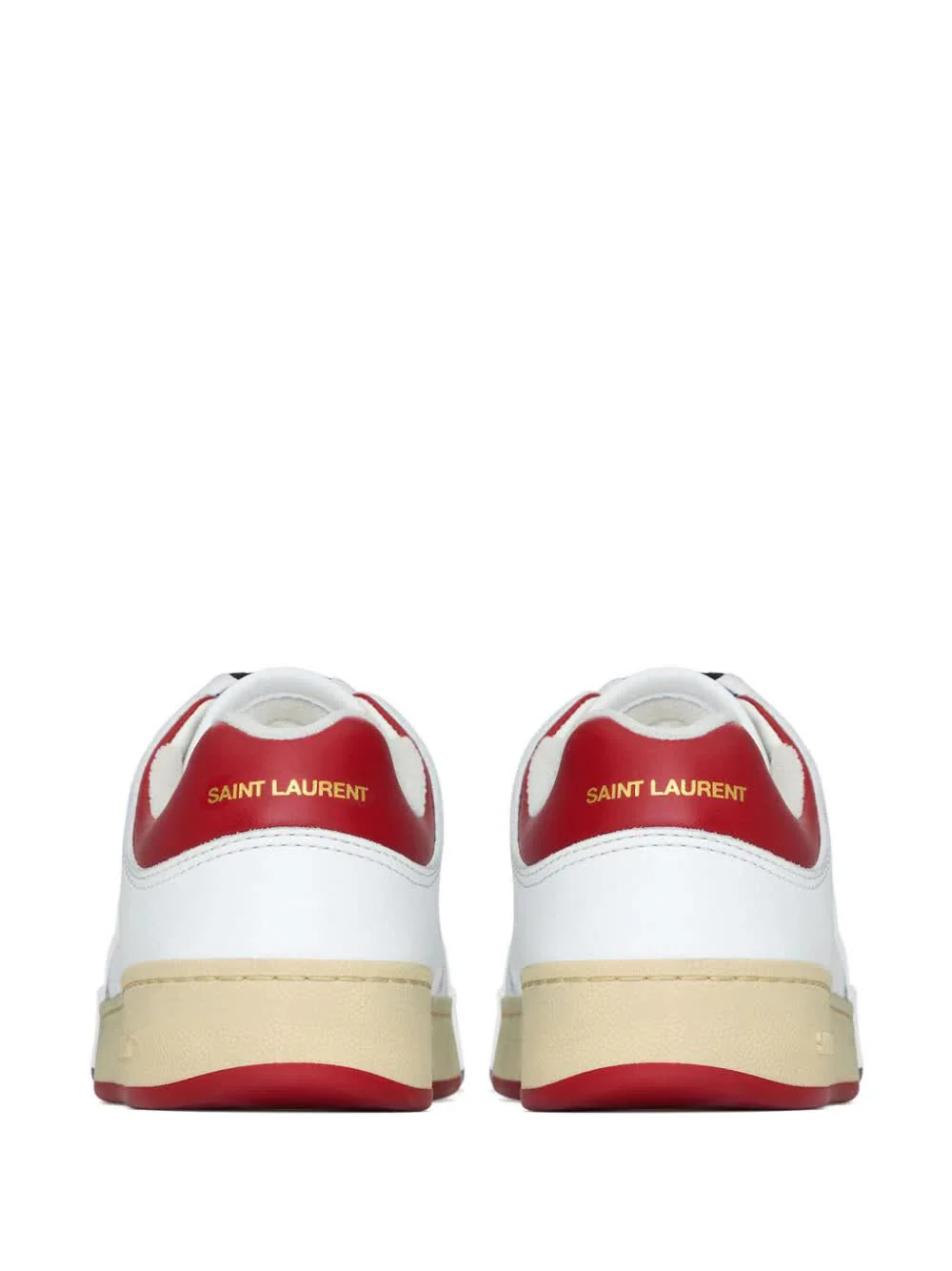 White Sl61 Textured Leather Sneakers - Image 3