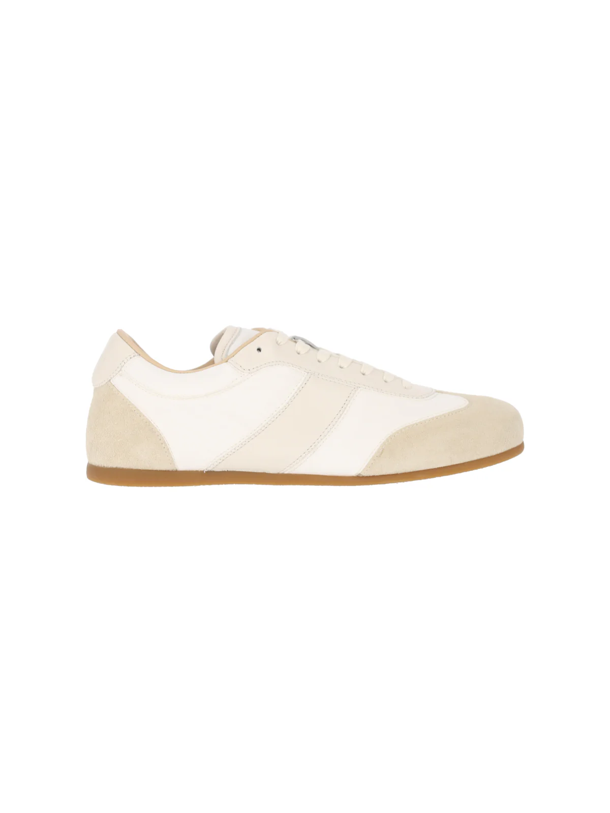 White Soft Runner Fabric Sneakers