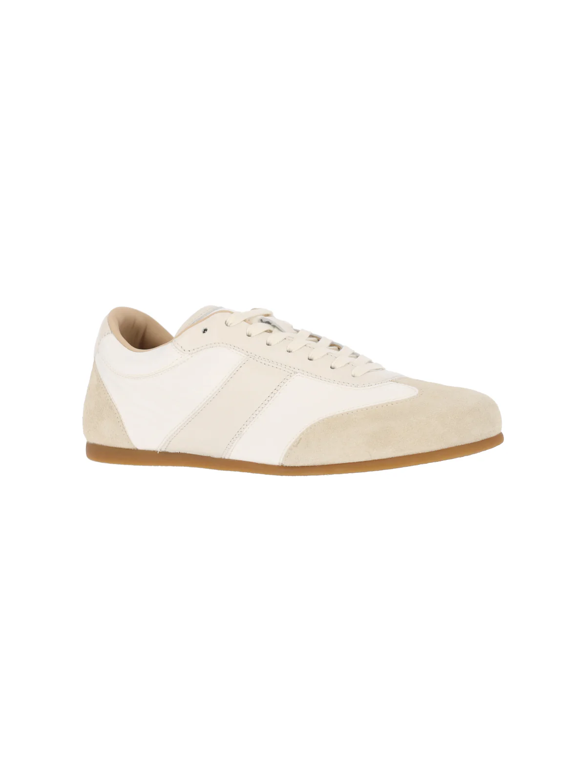White Soft Runner Fabric Sneakers - Image 2