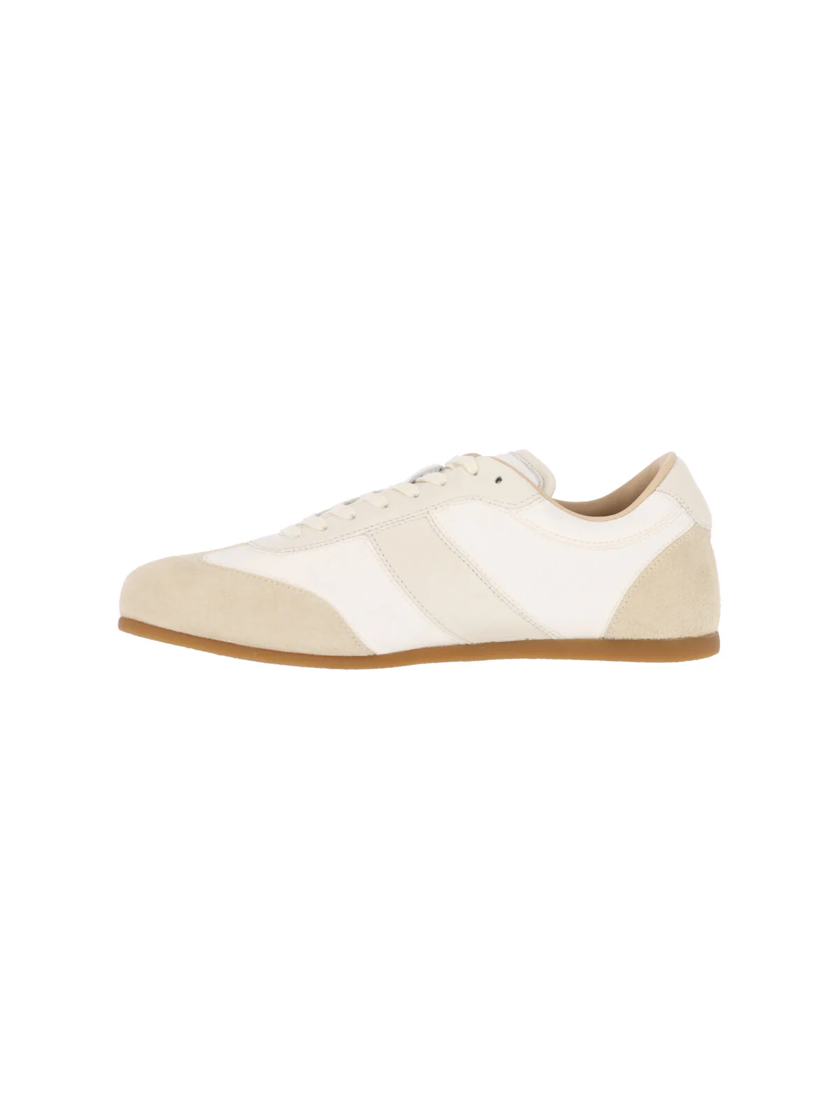 White Soft Runner Fabric Sneakers - Image 3