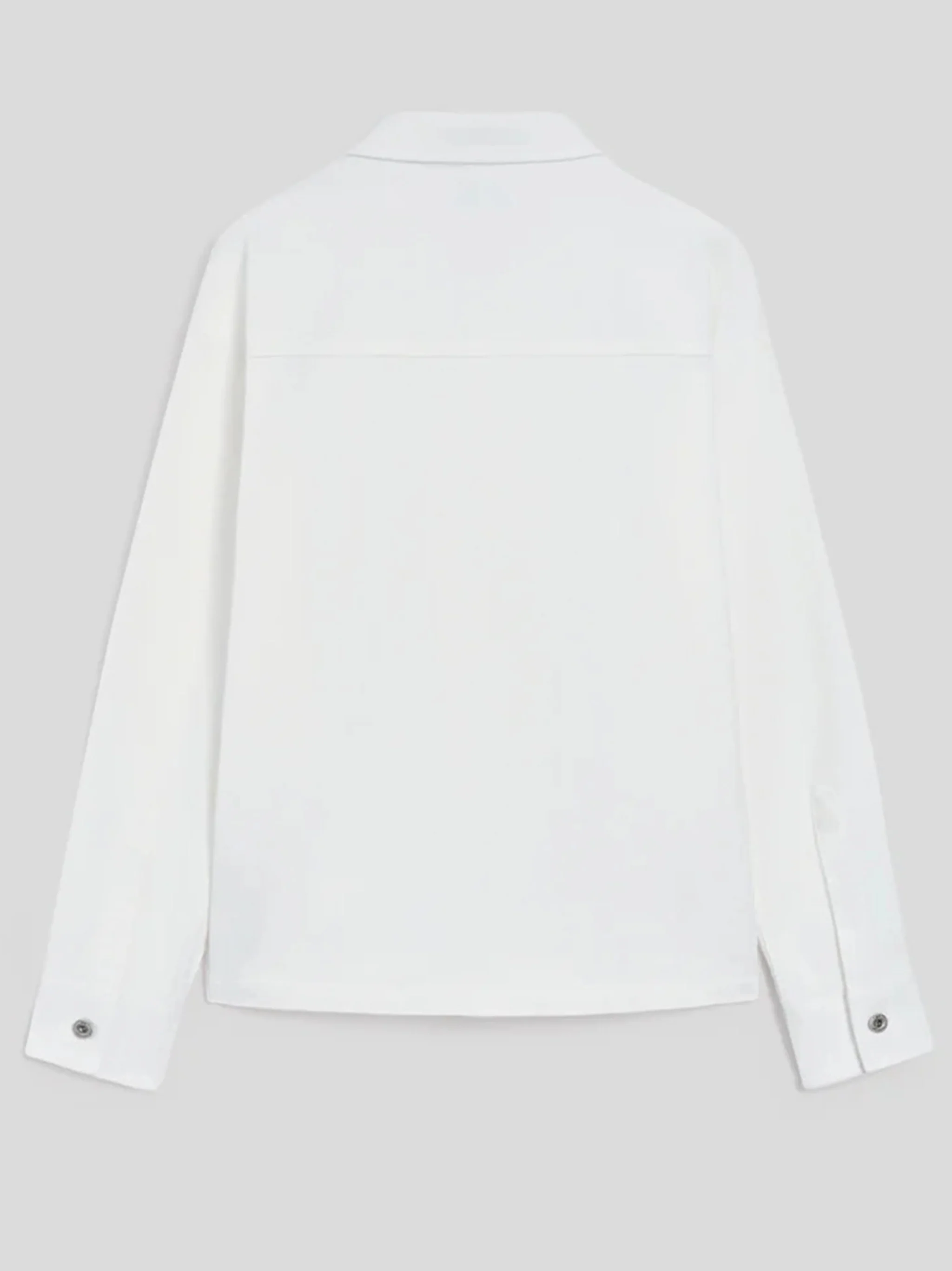 White Tommy Button Up Cotton Jacket - Image 2