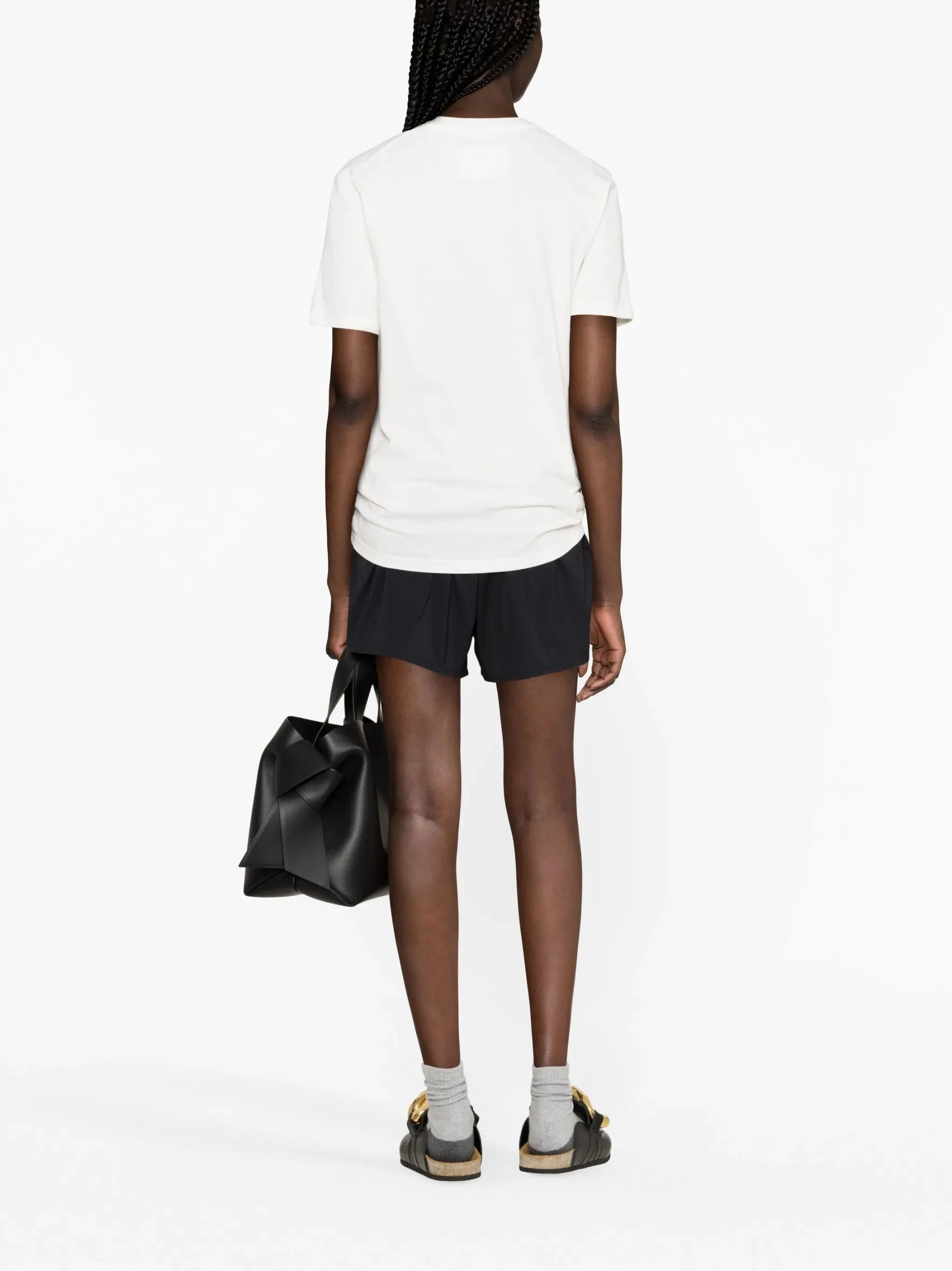 White Tshirt Minimalist Short-Sleeve T-Shirt - Image 3