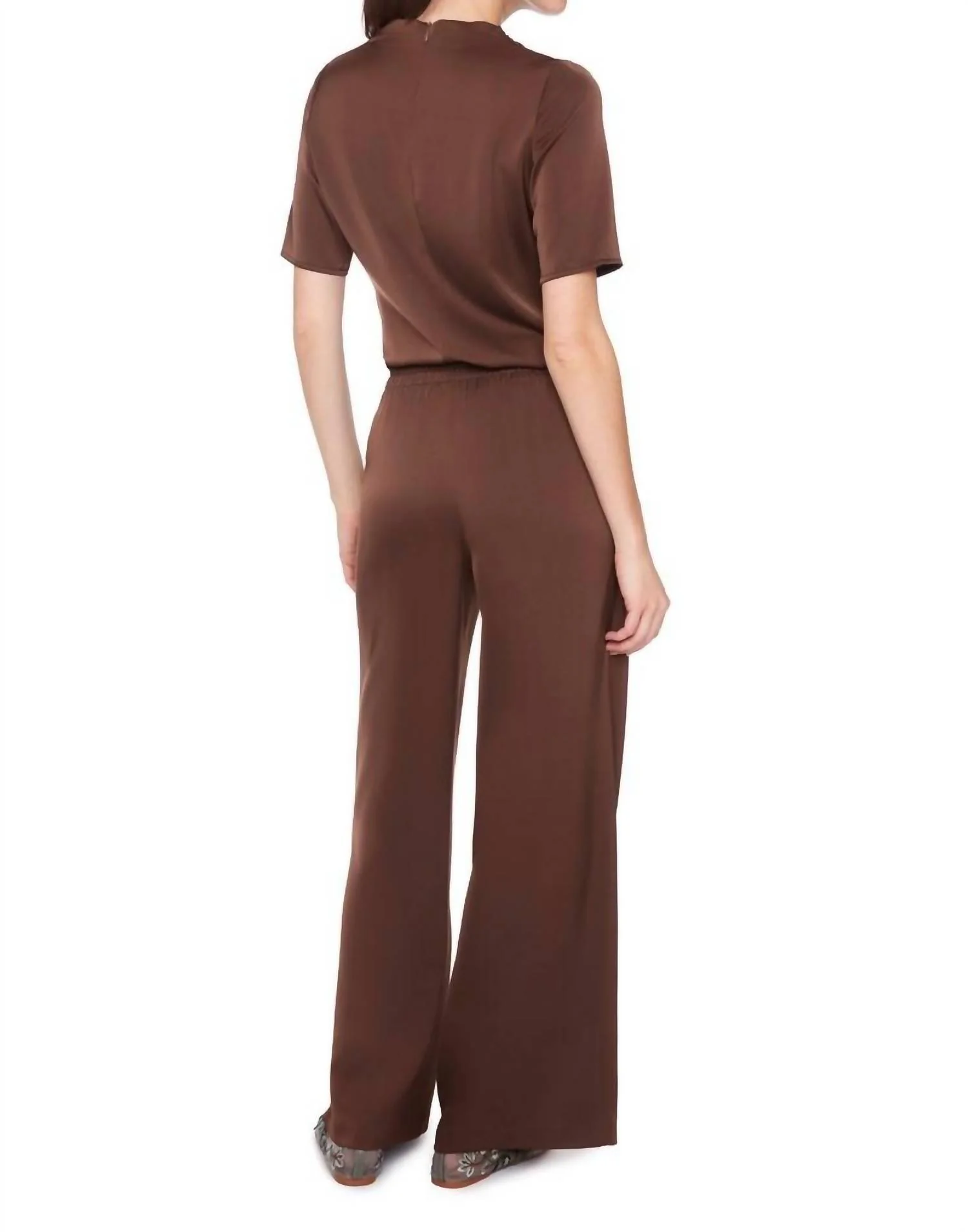 Wide Leg Belize Pants In Brown - Image 3