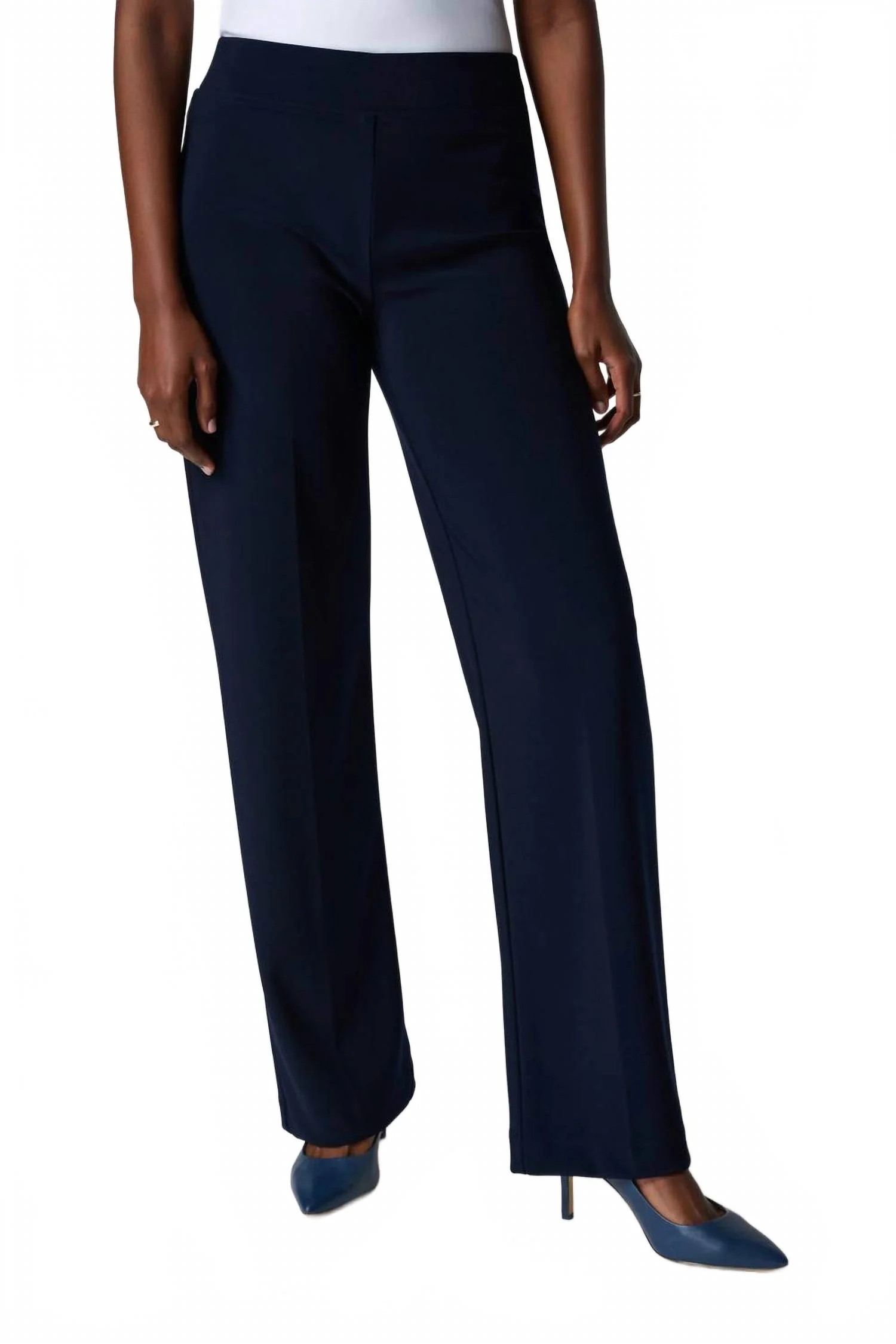 Wide Leg Pant In Midnight Blue