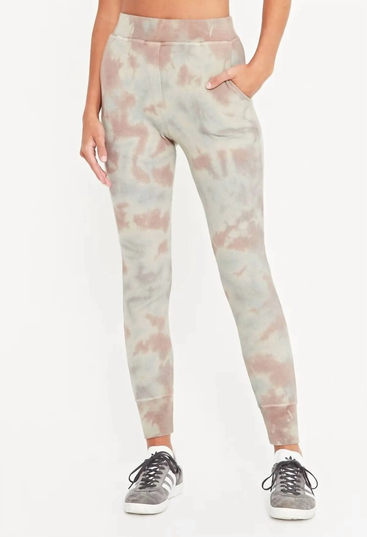 Wilderness Tie Dye Thermal Pant In Olive/tie Dye