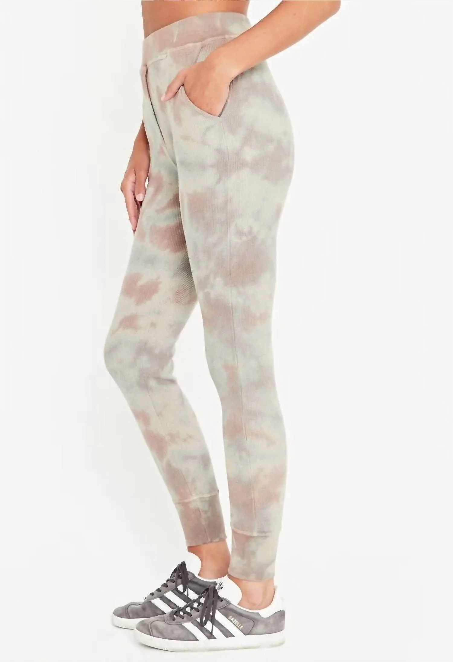 Wilderness Tie Dye Thermal Pant In Olive/tie Dye - Image 2