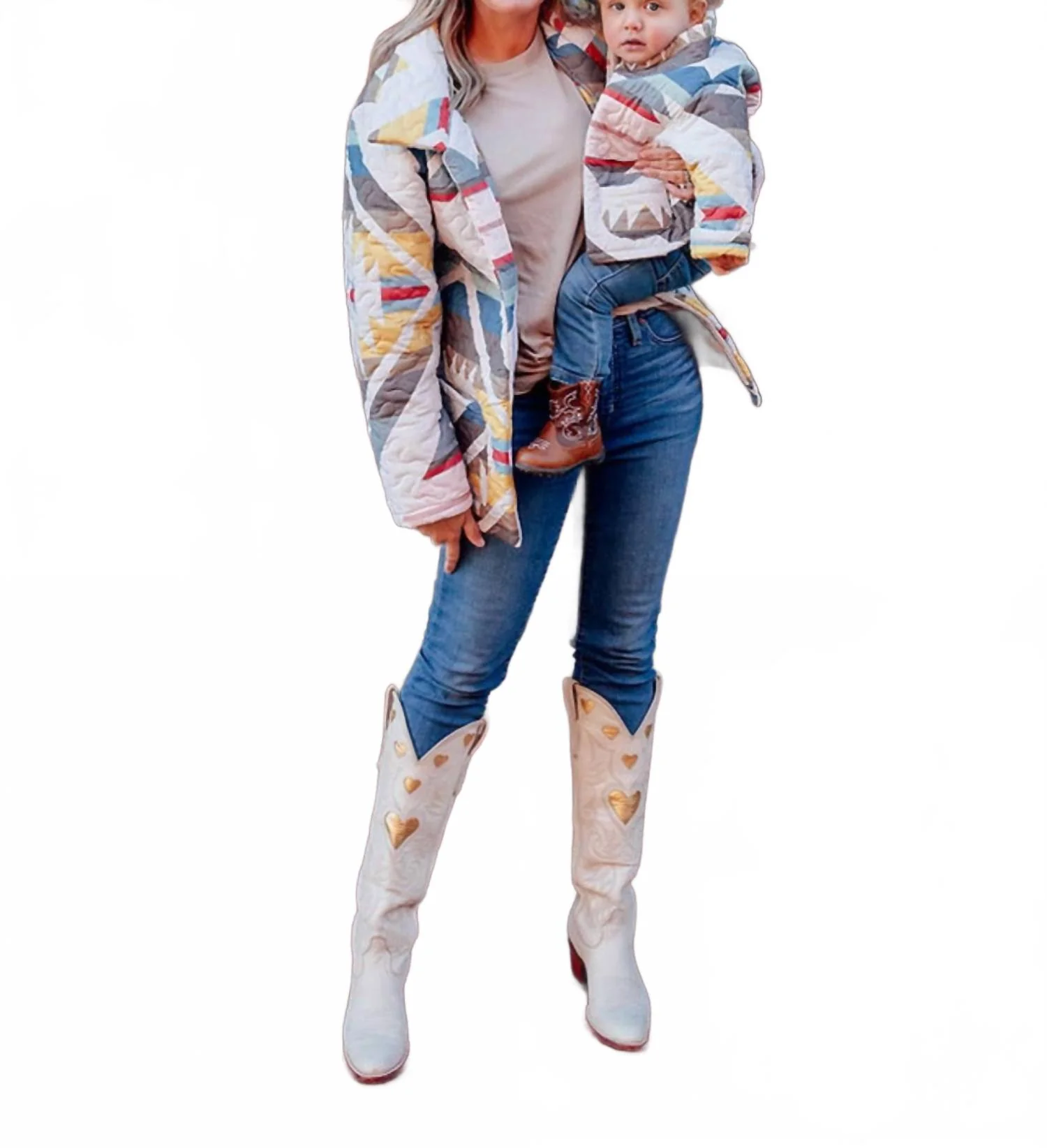 Winslow Quilted Jacket In Multi - Image 3
