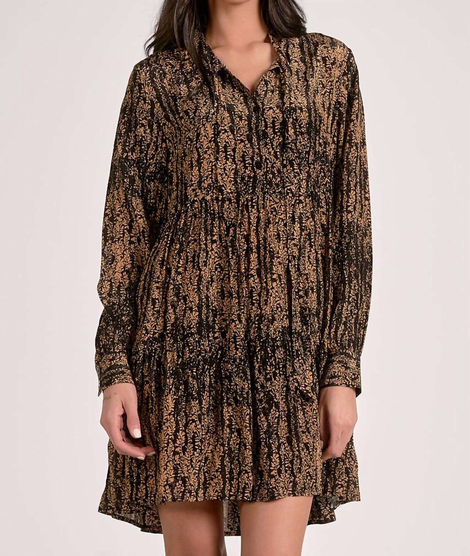 Wisteria Dress In Gold
