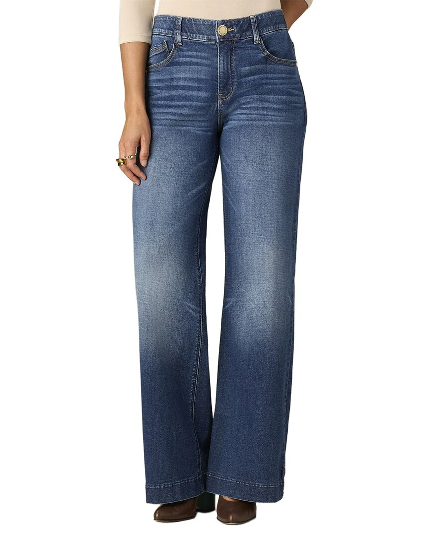 Wit & Wisdom Blue Sam High Rise Wide Leg Jean